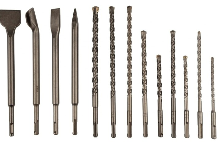 Набор буров Kranz KR-91-0409 и долот SDS-plus, 13 пр.