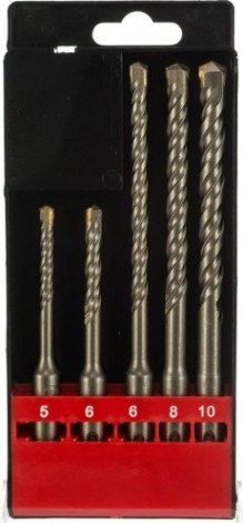 Набор буров REXANT SDS-plus 5-6 х110, 6-8-10 х160 мм, 5 шт. [91-0406]
