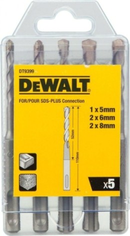 Набор буров SDS-plus DeWALT DT9399-QZ 5 ШТ
