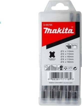 Набор буров SDS-Plus MAKITA 5 предметов D-00795