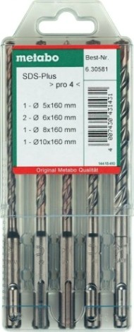 Набор буров SDS-plus METABO 5-6-6-8-10 мм (5 шт.) [630581000]