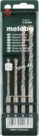 Набор буров SDS-plus METABO 5-6-8-10 мм (4 шт.) [630580000]