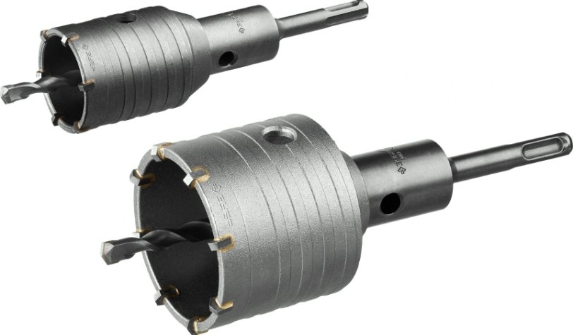 Набор буровых коронок SDS-plus ЗУБР ПРОФЕССИОНАЛ с оснасткой, d=50, 68 мм, кейс, [29185-H2-1]