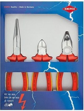Набор диэлектрического инструмента KNIPEX 002012 1000 V, 3 предмета [KN-002012]
