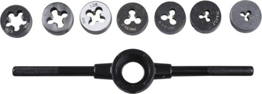 Набор для нарезания резьбы STAYER 8 предметов (плашки) 28015-Н8 [28015-H8_z01]