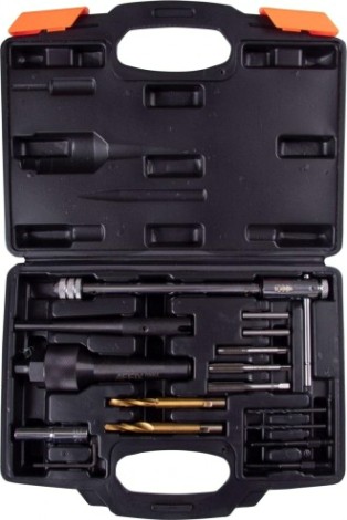 Набор для обслуживания колодцев свечей накаливания Affix кейс, 16 предметов [AF10312016C]