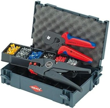 Набор для обжима кабельных наконечников KNIPEX 979010 (клеши + наконечники) [KN-979010]