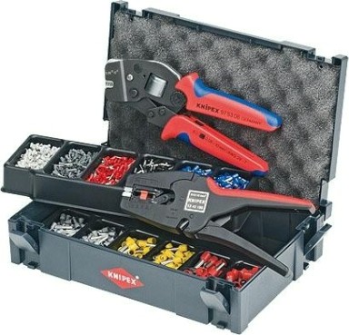 Набор для обжима кабельных наконечников KNIPEX 979024 (клеши + наконечники) [KN-979024]