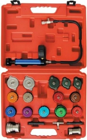 Набор для опрессовки системы охлаждения 21 предмет СОРОКИН 21.41 Набор для опрессовки системы охлаждения 21 предмет СОРОКИН 21.41