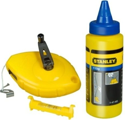 Набор для отбивки STANLEY 0-47-443 шнуровка 30 м, краситель, уровень Набор для отбивки STANLEY 0-47-443 шнуровка 30 м, краситель, уровень