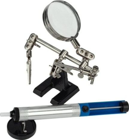 Набор для пайки REXANT К22 вспомогательный («третья рука», подставка, экстра [09-3762]