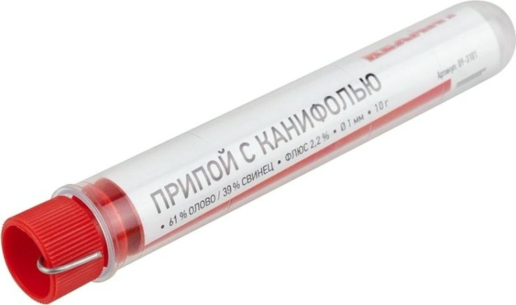 Набор для пайки REXANT ПР3740 (припой, флюс пк, флюс скф, канифоль, оплетка) [09-3740]