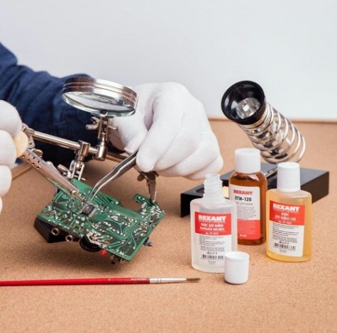 Набор для пайки REXANT ПР3741 (флюс пк, флюс скф, флюс лти-120) [09-3741]