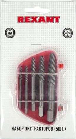 Набор экстракторов для шурупов REXANT № 1 12-6701 [12-6701]