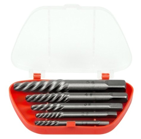 Набор экстракторов Kranz KR-12-6701 для шурупов № 1 Набор экстракторов Kranz KR-12-6701 для шурупов № 1