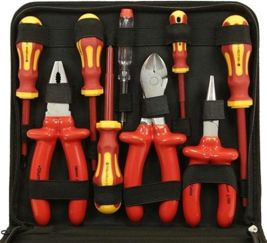 Набор электромонтажного инструмента Sturm 1310-02-T9 инструмента 9 предм, тканевый кейс Набор электромонтажного инструмента Sturm 1310-02-T9 инструмента 9 предм, тканевый кейс