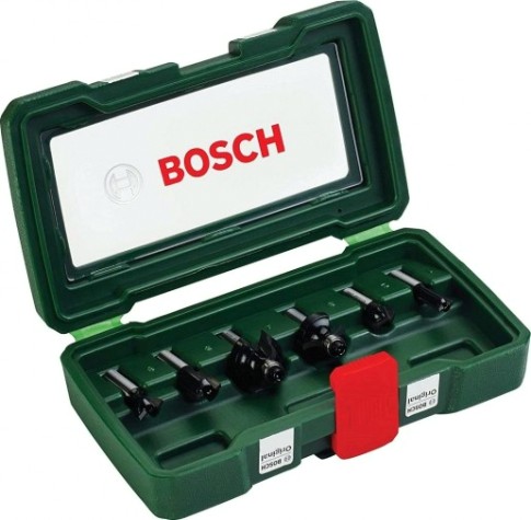 Набор фрез по дереву BOSCH 6 НМ-ФРЕЗ SET 8 мм-ХВ [2607019464]