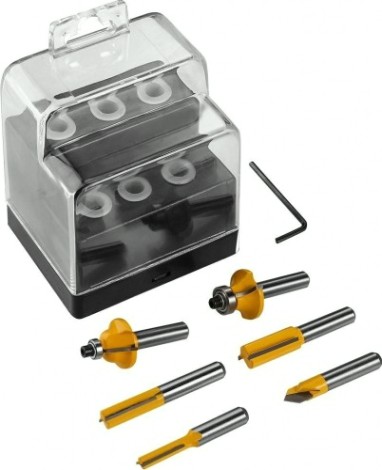 Набор фрез по дереву DEKO DH06-2 (8 мм, 6 предметов) [065-0789]