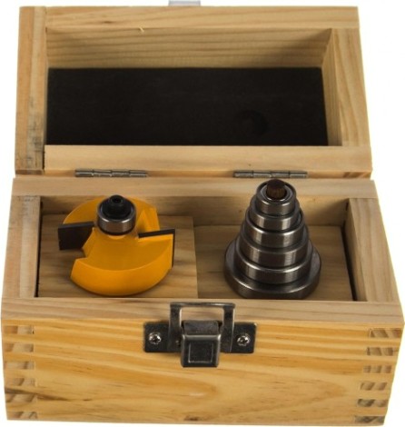 Набор фрез по дереву ЭНКОР 6 подшипнк.,хв.12мм кромочных фальц. [10625]