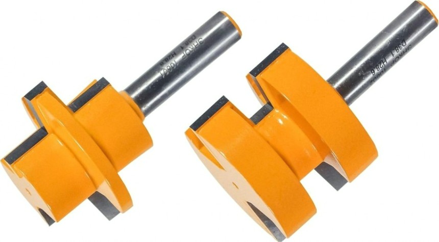 Набор фрез по дереву ЭНКОР ф38.1х28.6, хв. 8мм 2 шт. [10600]