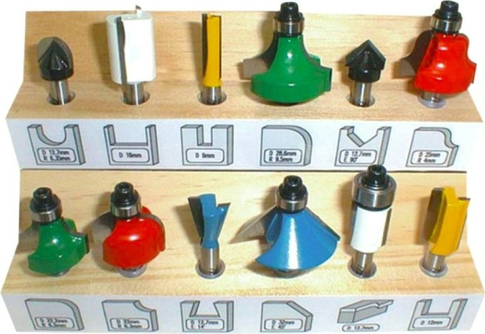 Набор фрез по дереву MAKITA 12 шт А-88054 [A-88054]