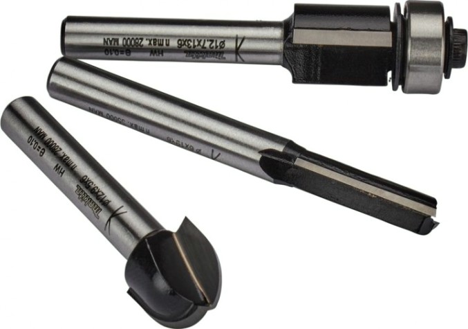 Набор фрез по дереву MAKITA D-70459 3 шт.(хвостовик 6 мм)