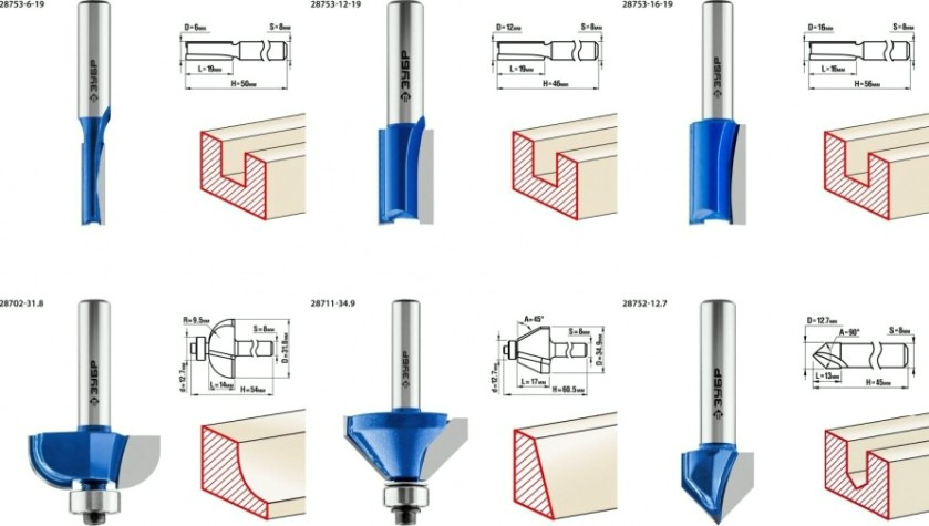 Набор фрез по дереву ЗУБР 28796-H12 ПРОФЕССИОНАЛ