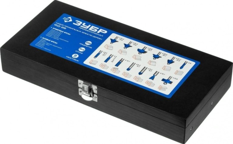 Набор фрез по дереву ЗУБР ПРОФЕССИОНАЛ 26 шт. [28796-H26]