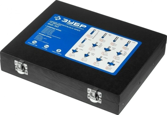 Набор фрез по дереву ЗУБР ПРОФЕССИОНАЛ 30 шт. [28796-H30]