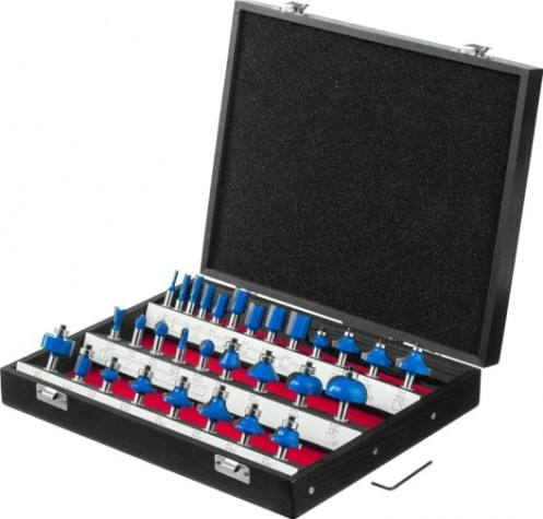 Набор фрез по дереву ЗУБР ПРОФЕССИОНАЛ 30 шт. [28796-H30]