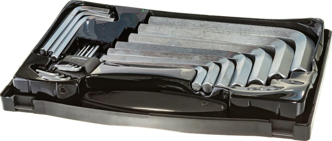 Набор Г-образных ключей AV Steel AV-361119 HEX 2-22 мм, 19 предметов