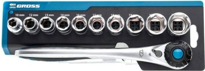 Набор головок 1/2" GROSS 12 предметов 14138 [14138]