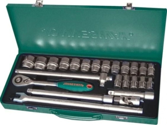 Набор головок 1/2" JONNESWAY S04H4524S 1/2"DR, 10-32 мм, 24 предмета [047433]
