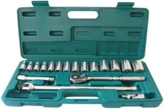 Набор головок 1/2" JONNESWAY S05H4219S дюймовых 1/2"DR, SAE 3/8"--1-1/4", 19 предметов [048479]