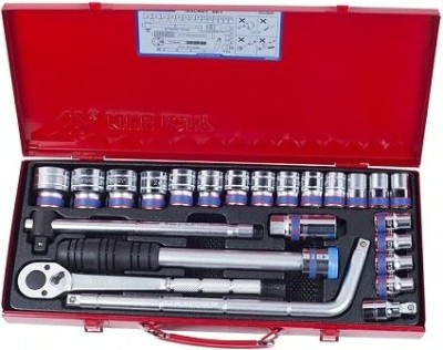 Набор головок 1/2" KING TONY 4033MR двенадцатигранные, 10-32 мм 24 предмета [4033MR03]