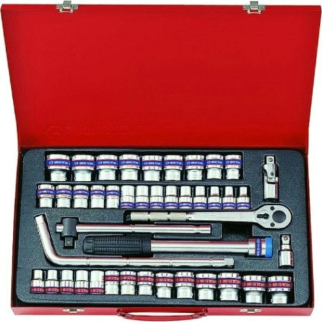 Набор головок 1/2" KING TONY 4045CR 1/2", 43 предмета