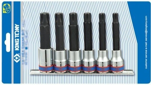 Набор головок 1/2" KING TONY 4116PR 1/2", 180 мм, набор RIBE М9-М16