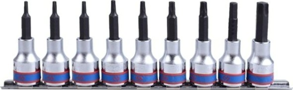 Набор головок 1/2" KING TONY 4119PR10 1/2", 9 предметов TORX