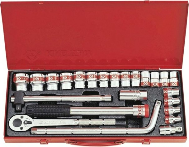 Набор головок 1/2" KING TONY 4533SR 1/2", 24 предмета