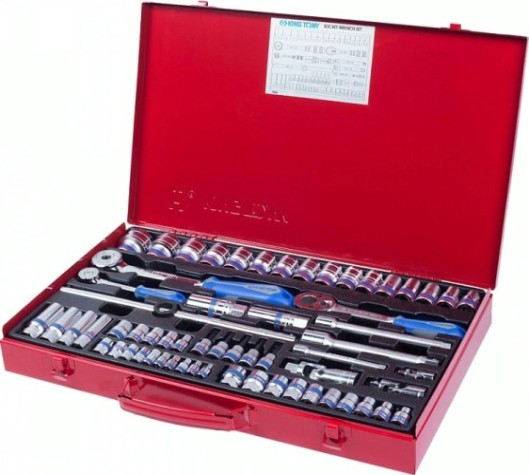 Набор головок 1/2" KING TONY 9564MR 1/4", 3/8", 1/2", 62 предмета