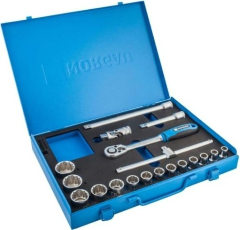 Набор головок 1/2" Norgau ND1919-S1032 с акссессуарами 19 шт. [063792019]