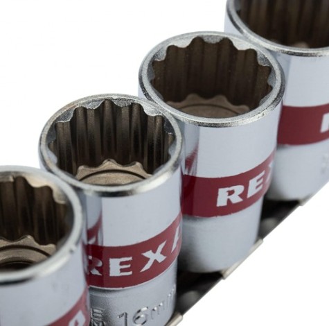 Набор головок 1/2" REXANT 12-8304 торцевых, двенадцатигранные CRV, 10 шт, 10-24 мм Набор головок 1/2" REXANT 12-8304 торцевых, двенадцатигранные CRV, 10 шт, 10-24 мм