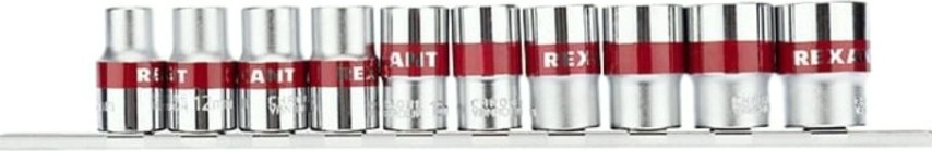 Набор головок 1/2" REXANT 12-8306 торцевых, шестигранные, CRV, 10 шт. 10-22 мм Набор головок 1/2" REXANT 12-8306 торцевых, шестигранные, CRV, 10 шт. 10-22 мм