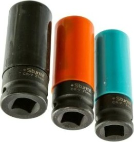 Набор головок 1/2" Sturm 1045-18-3 для шиномонтажа, 17,19,21 мм