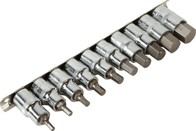 Набор головок 1/2" Sturm 1045-18-H10 55 мм hex 10 шт