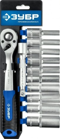 Набор головок 1/2" ЗУБР Профессионал ТБ-12У 12 пред. [27650-H12]