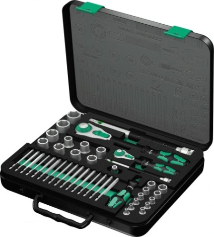 Набор головок 1/4", 1/2" WERA 8100 SA/SC 2 ZYKLOP 43 предмета WE-160785 [WE-160785]