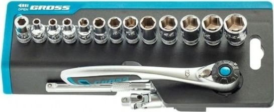 Набор головок 1/4" GROSS 36 предметов 14142 [14142]