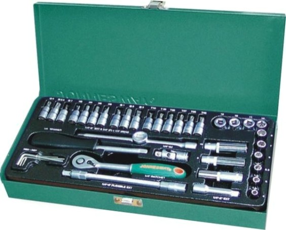 Набор головок 1/4" JONNESWAY S04H2141S 1/4"DR, 4-13 мм, 41 предмет [047200]