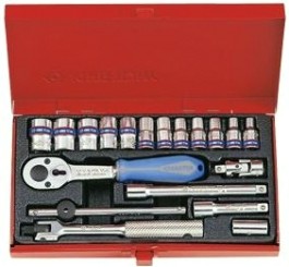 Набор головок 1/4" KING TONY 2021MR 1/4", 19 предметов